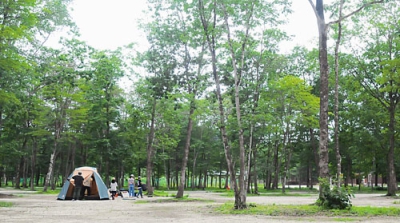 写真：静かな空間の中で家族や仲間とキャンプができるブウベツの森キャンプ場