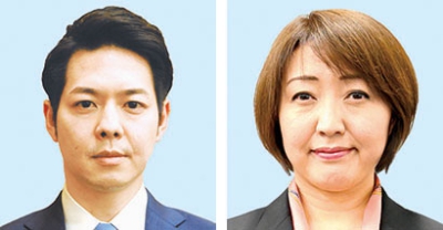 写真：鈴木直道氏（左）、池田真紀氏