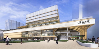 写真：ＪＲ東日本が品川駅の直上に建設中のビル外観イメージ（同社提供）
