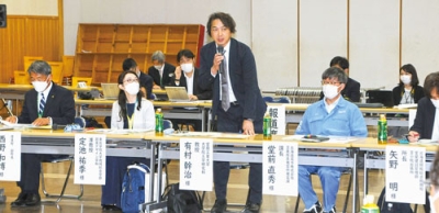 写真：室工大・有村教授らが構成員として参加する厚真町津波防災地域づくり推進協議会