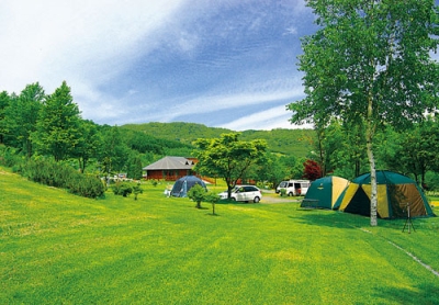 写真：親子連れに人気のグリーンステイ洞爺湖のキャンプサイト