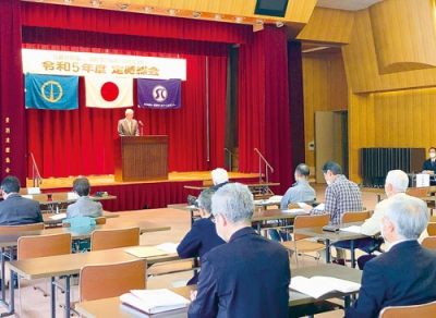 写真：本年度の事業計画などを決めた定時総会（提供写真）