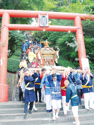 写真：地域を盛り上げた本輪西神社本祭のみこし渡御