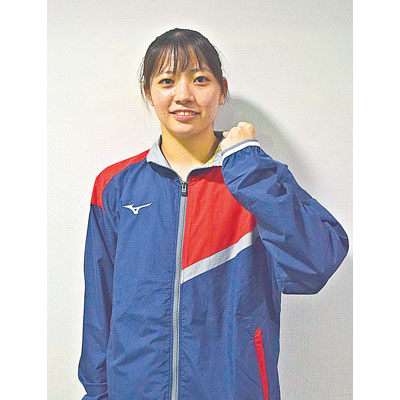 写真：国体での活躍を目指す山本選手