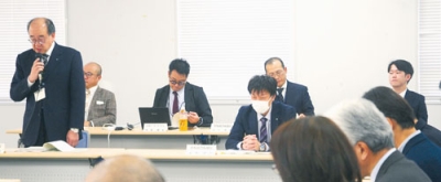 写真：胆振地域公共交通計画の素案が示された協議会