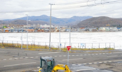 写真：イオン新室蘭店の建設予定地