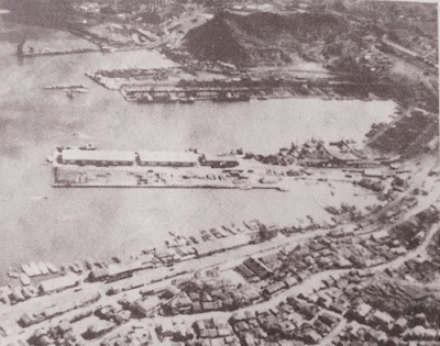 写真：拓殖計画で開発された戦後の室蘭港