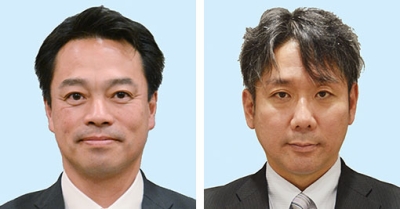 写真：（左から）金澤俊候補、田村一也候補