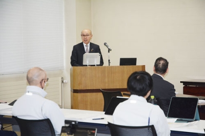 写真：事前復興計画の策定終了が宣言された合同会議