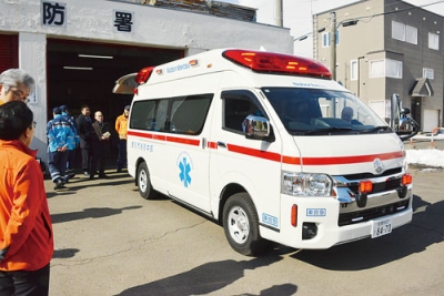 写真：登別市消防本部が更新した高規格救急自動車