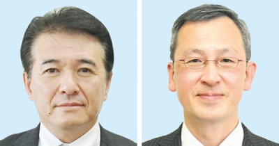 写真：千田文孝議員（左）、若木康夫議員