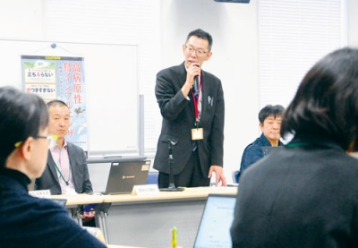 写真：防疫対策などを共有した幹事会