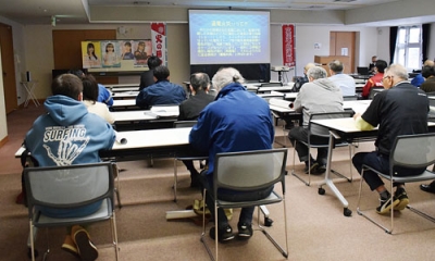 写真：火災の原因と対策を確認した研修会