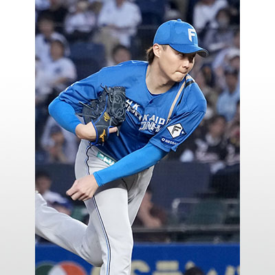 写真：ロッテ戦に先発した日本ハム・山崎＝ＺＯＺＯマリン