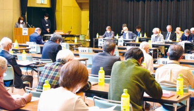 写真：７月の（仮題）防災講演会実施など、本年度の事業を承認した伊達市連自協の総会