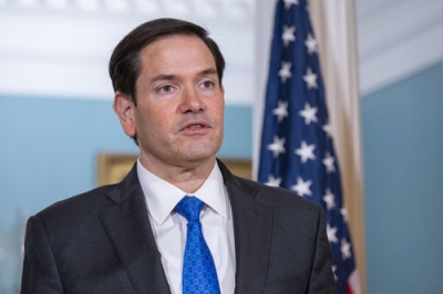 写真：ルビオ米国務長官＝２２日、ワシントン（ＡＰ＝共同）