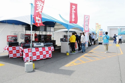 写真：最新のガス機器が展示販売されているガスフェスタ