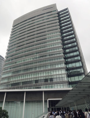 写真：株主総会が開かれた日産自動車の本社＝２４日午前、横浜市