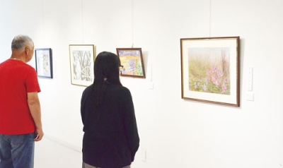 写真：個性が光る力作２２点が並ぶ日曜画家作品展