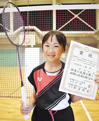 写真：「目標は全国１位」。８月の全国大会へ目標を話す清水さん