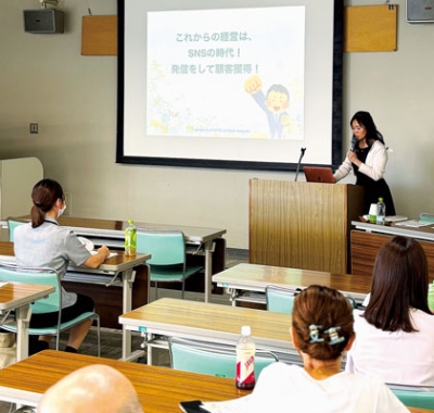 写真：ＳＮＳの活用方法を紹介した伊達商工会議所のセミナー