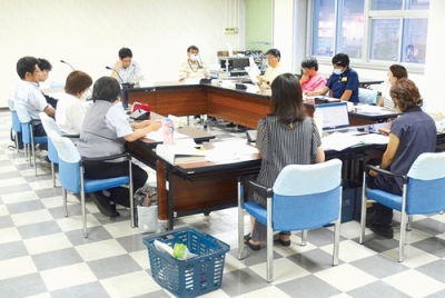 写真：ＡＣＰ普及への学習会開催に向け意見交換した連携推進会議