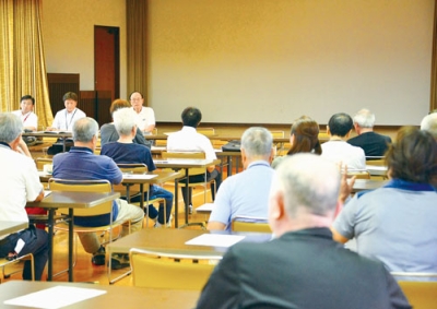 写真：津波警報発表時の問題点や課題を確認した意見交換会