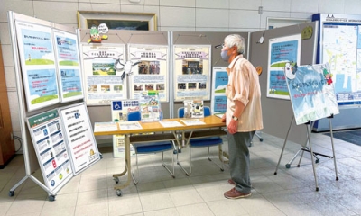 写真：むろらん広域センタービルで２９日まで開かれている北海道福祉のまちづくり展