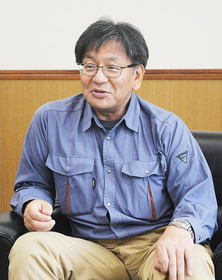 写真：日本製鋼所Ｍ＆Ｅの今後の見通しなどについて語る上田社長