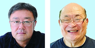 写真：一般社団法人ＭＡＮＴＥＮ　ＰＲＯＪＥＣＴの上村正人理事長（左）、「駒八」の八百坂仁代表取締役社長