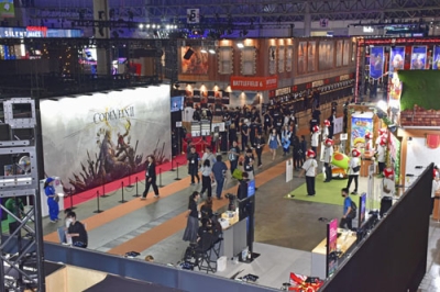 写真：一般公開が始まった「東京ゲームショウ２０２５」＝２７日午前、千葉市の幕張メッセ