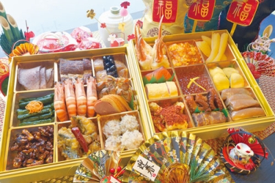 写真：２２品の豪華メニューが盛り込まれた「特製中華おせちオードブル」