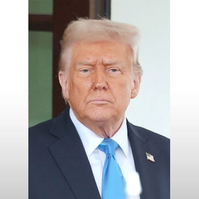写真：トランプ米大統領（ゲッティ＝共同）