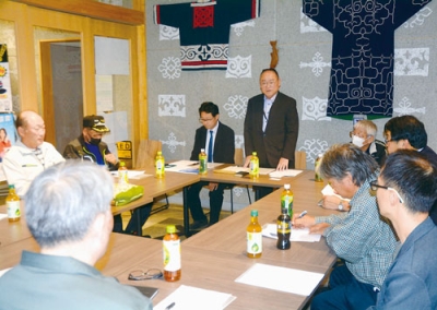 写真：白老町へのキャンプ誘致に向けた期成会の設立総会