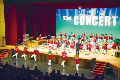 写真：迫力満点の大谷サウンドで観客を楽しませた定期演奏会