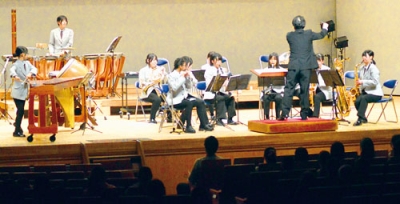写真：４０回の節目を数えた幌別中吹奏楽部の定期演奏会