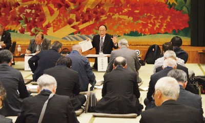 写真：防災活動について登別市連町が実践報告した町内会活動研究大会