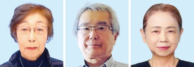 写真：（左から）加藤祐子さん、中澤文隆さん、岡野圭子さん