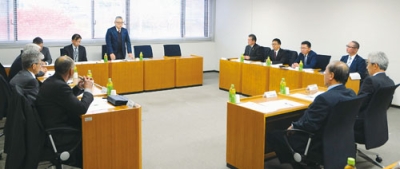 写真：豊浦町で行われた胆振西部市町議会議長懇話会