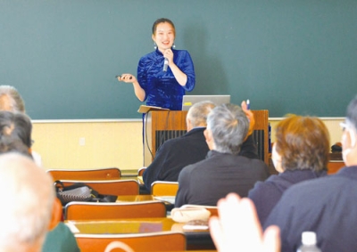 写真：外国人への理解を呼びかけた蒋さん