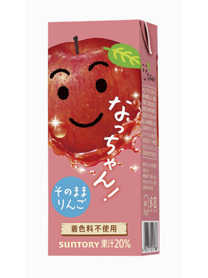 写真：サントリー食品インターナショナルが自主回収する「サントリー　なっちゃん　りんご　２５０ｍｌ紙パック」