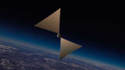 写真:宇宙ごみの発生を防ぐ装置「HORN」の展開イメージ(BULL提供)