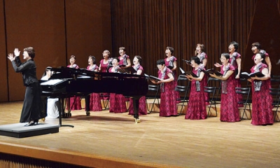 写真:会場が一体となって盛り上がったコール・ハーモニーのコンサート