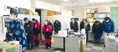 写真:無事故を願う安全祈願祭