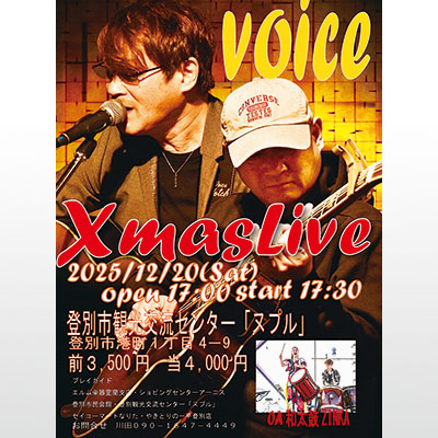 写真:20日に開催されるVOICEライブポスター