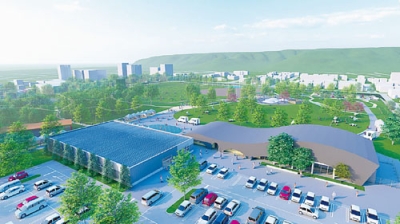 写真:2028年4月の供用開始を目指す新たな中島公園のパース図(室蘭市提供)