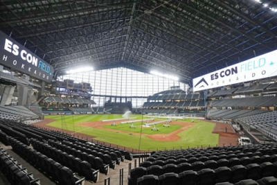 写真:「星の王子さま」を題材にした没入型のエンタメイベントが開かれる「エスコンフィールド北海道」=北広島市