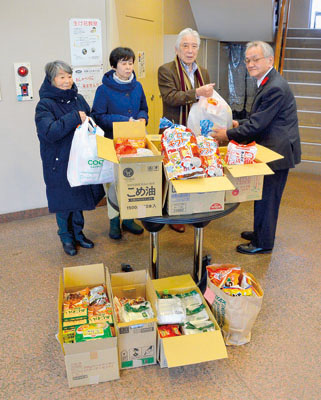 写真:善意を届ける生長の家白鳩会室蘭教区連合会