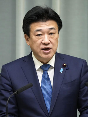 写真：記者会見する木原官房長官＝７日午前、首相官邸