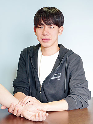 写真：「看護の仕事で社会に役立ちたい」と語る田中さん